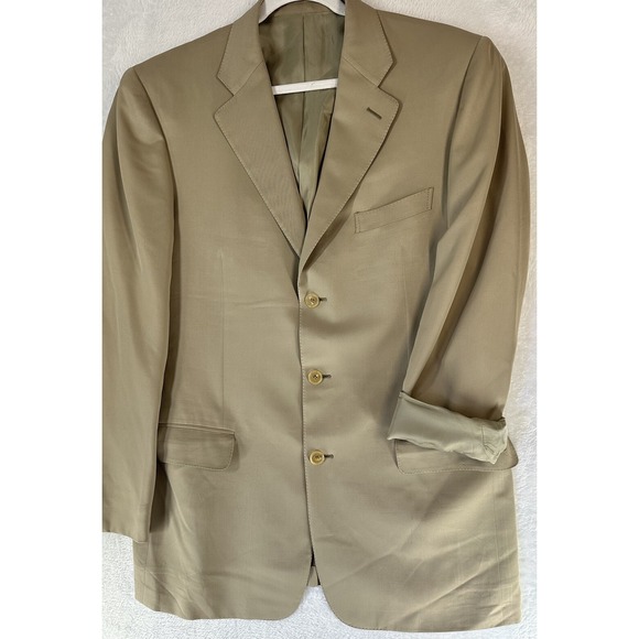 Emernegildo Zigna US 52 L Mens Sports Jacket Blazer 100 Wool Worsted - Picture 2 of 13